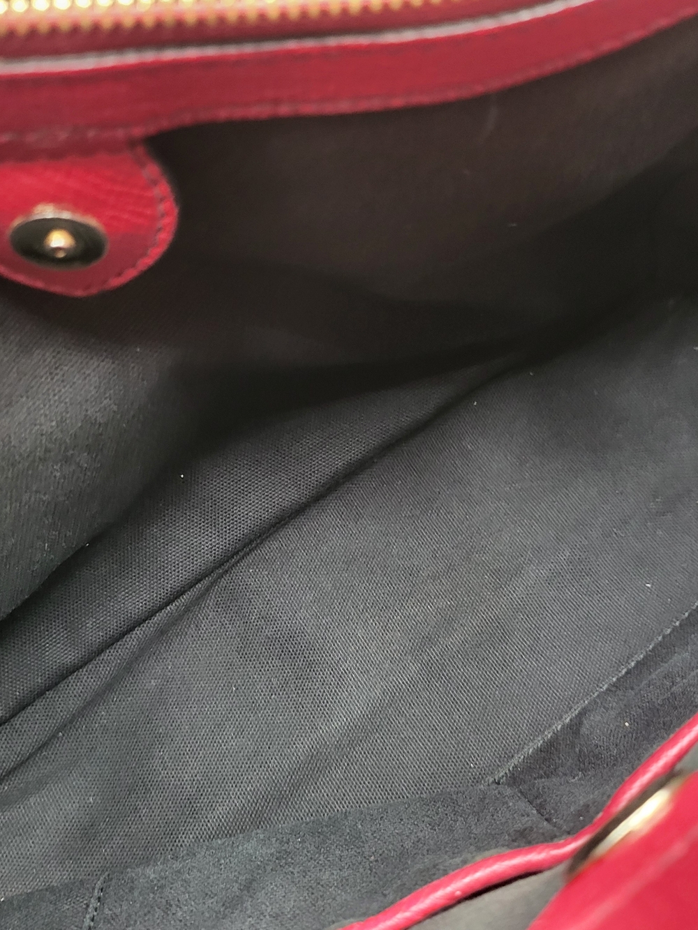 BURBERRY Grainy Calfskin House Check Medium Banner Tote Red, Auth w/COA. - Picture 14 of 16